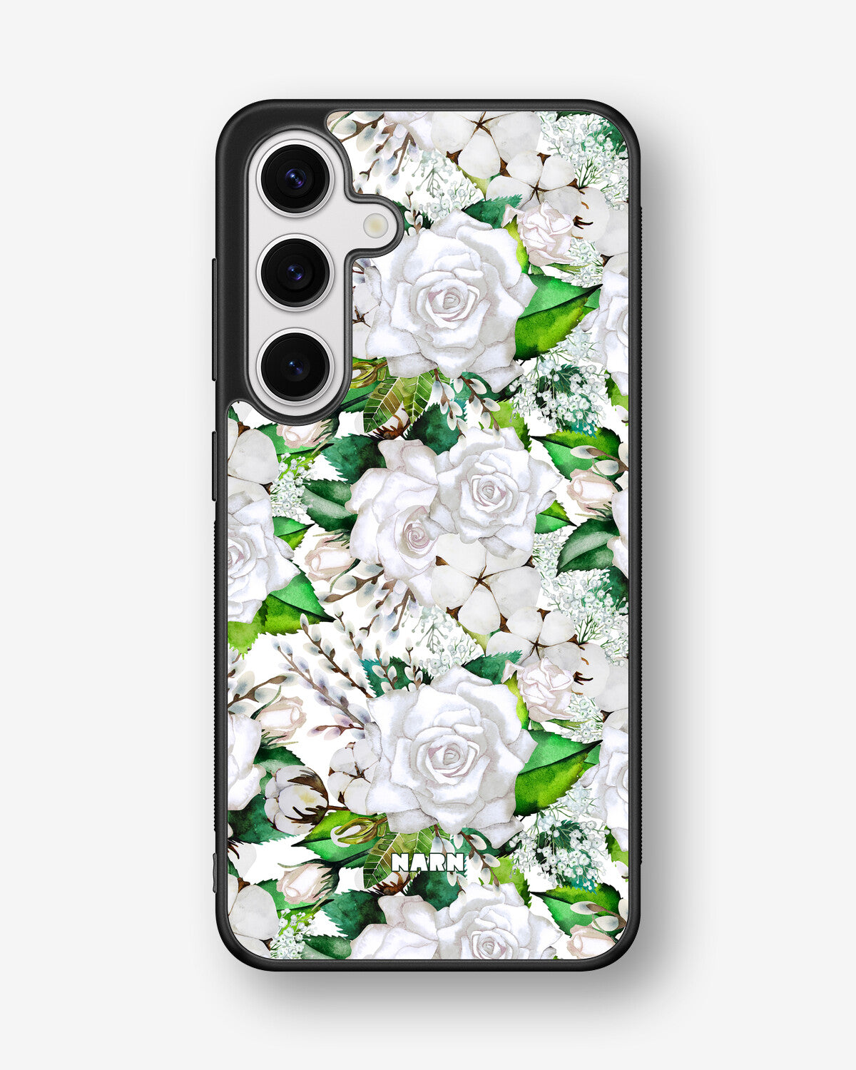 Samsung Galaxy S25 Hard Case – White Bloom - View 1