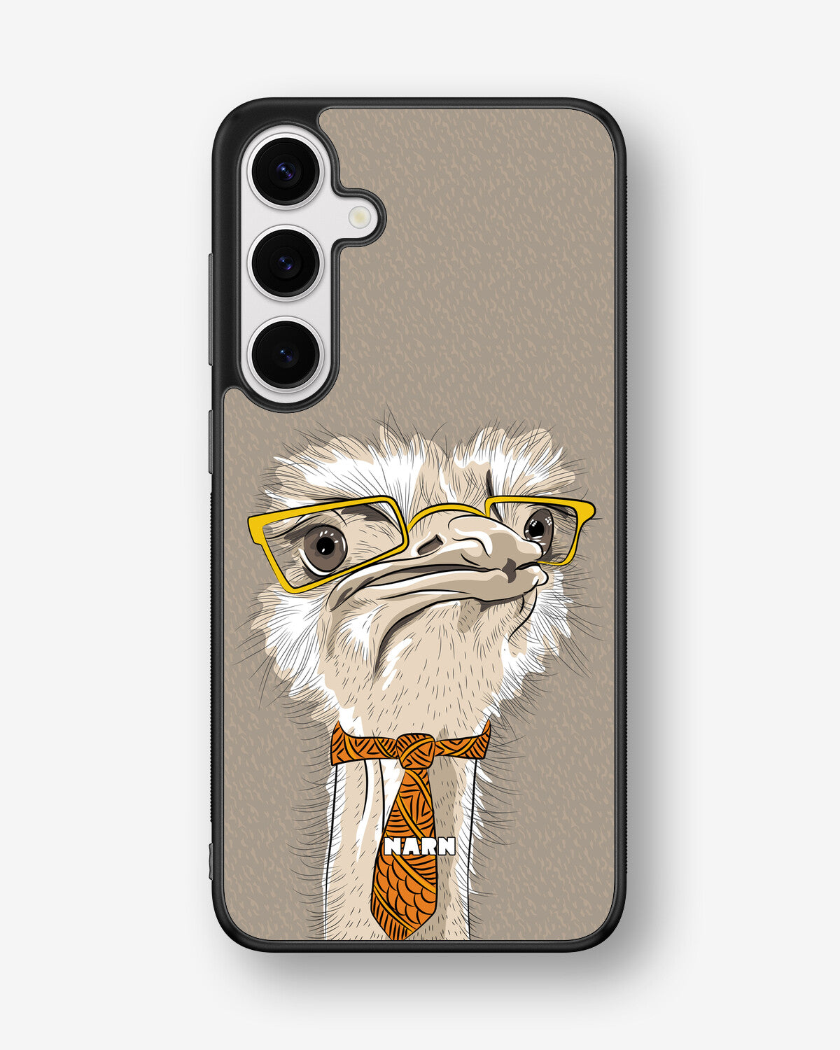 Samsung Galaxy S25 Plus Hard Case – Hipster Ostrich - View 1
