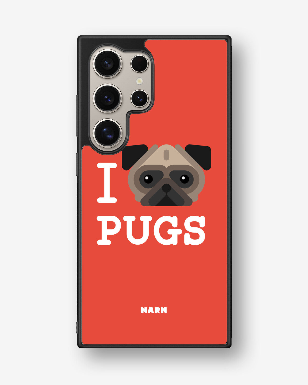 Samsung Galaxy S25 Ultra Hard Case – I Love Pugs - View 1