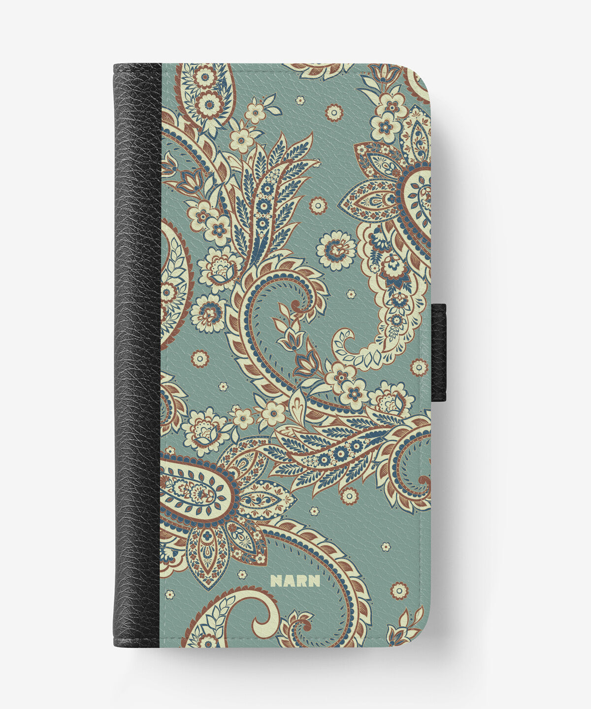 Samsung Galaxy S25 Wallet Case - Paisley Green - View 1