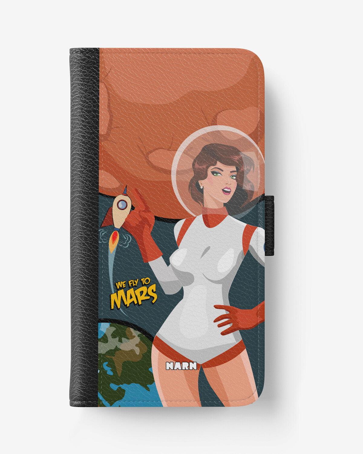 Samsung Galaxy S25 Wallet Case - We Fly To Mars - View 1