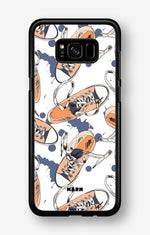 Samsung Galaxy S8 Plus Hard Case – Apricot Sneakers - View 1