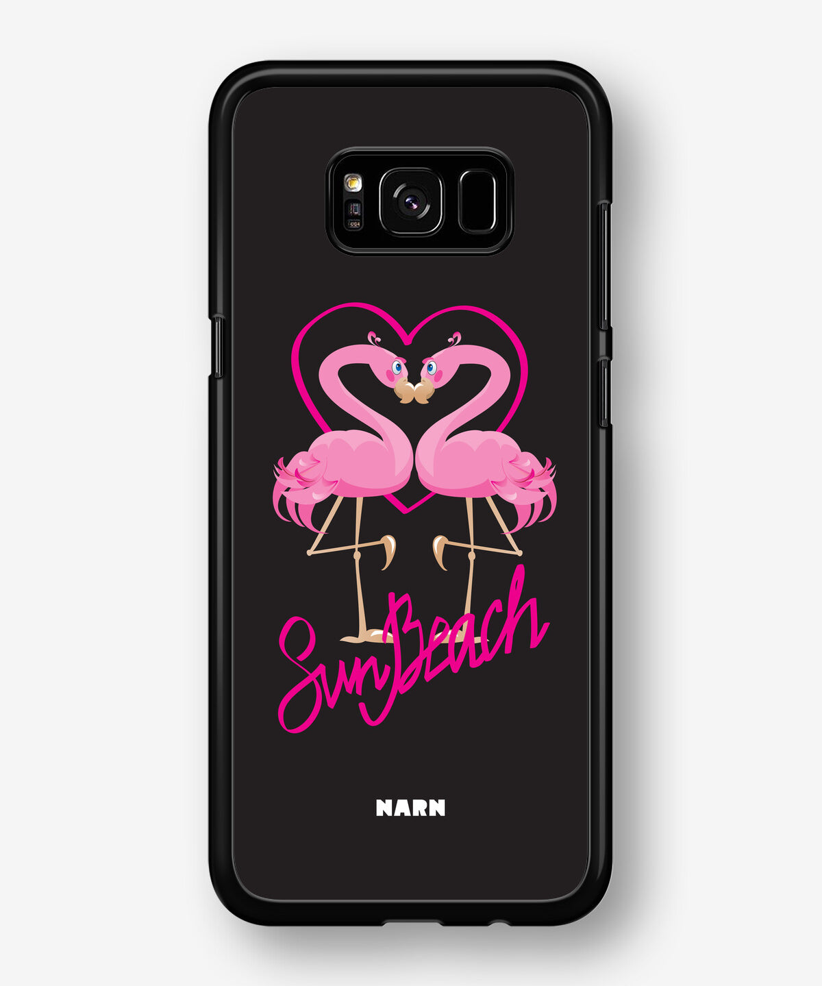 Samsung Galaxy S8 Plus Hard Case – Beach Flamingo - View 1