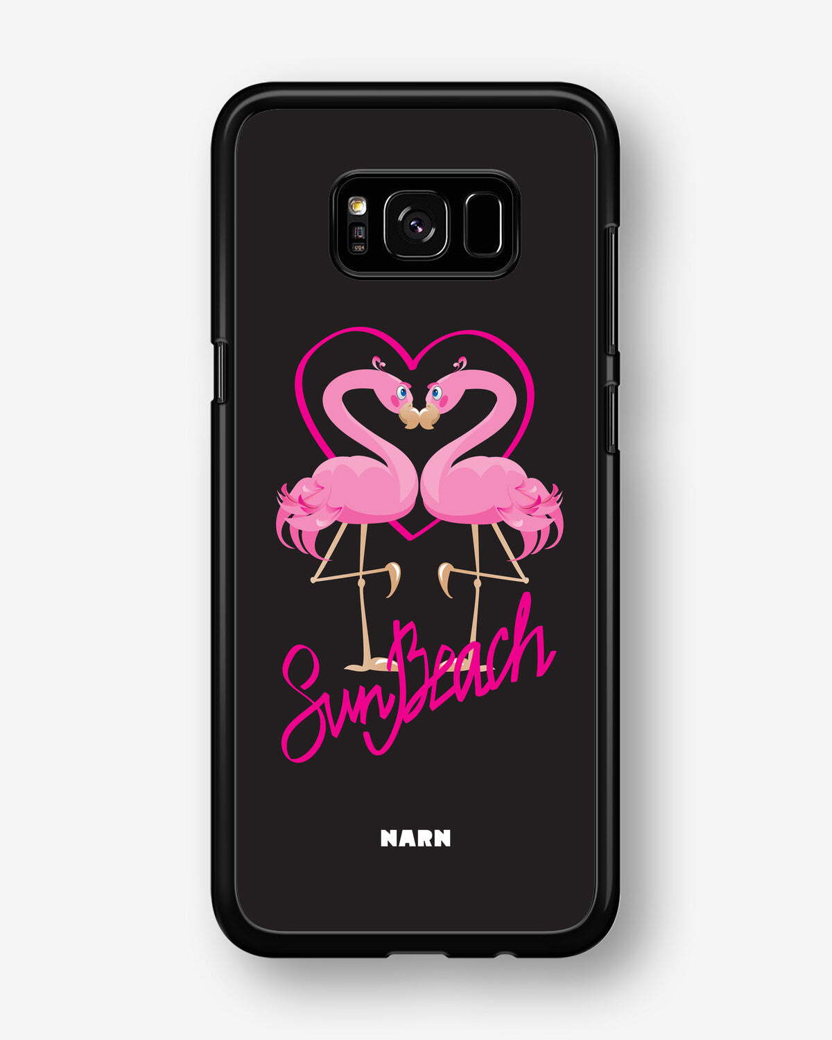 Samsung Galaxy S8 Plus Hard Case – Beach Flamingo - View 1