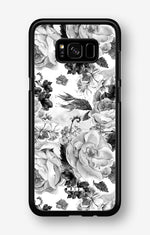 Samsung Galaxy S8 Plus Hard Case – Black & White Bloom - View 1