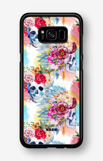 Samsung Galaxy S8 Plus Hard Case – Flowered Skulls - View 1