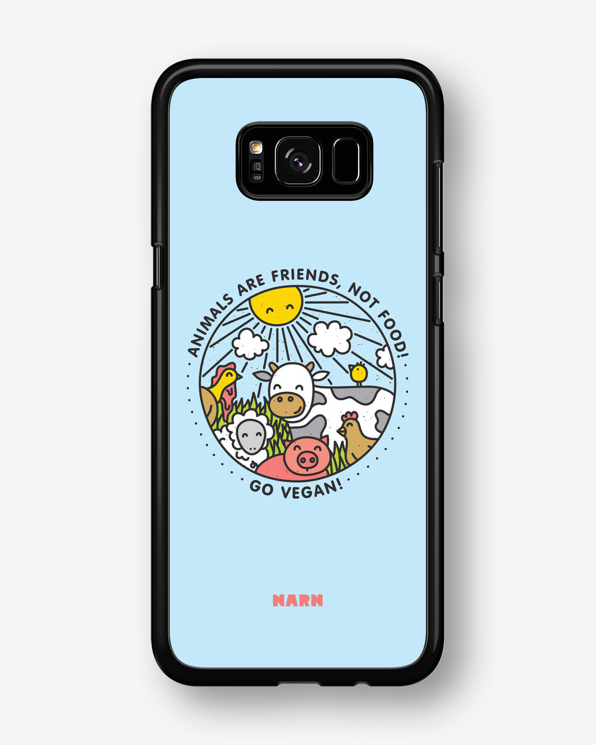 Samsung Galaxy S8 Plus Hard Case – Friends, Not Food - View 1