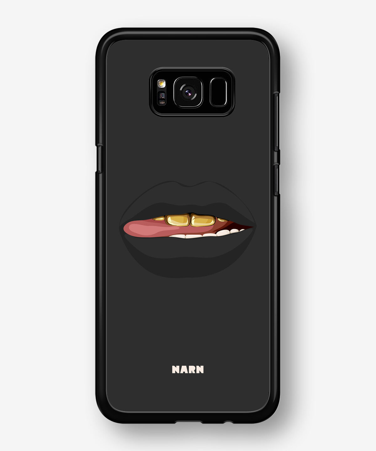 Samsung Galaxy S8 Plus Hard Case – Golden Lips - View 1