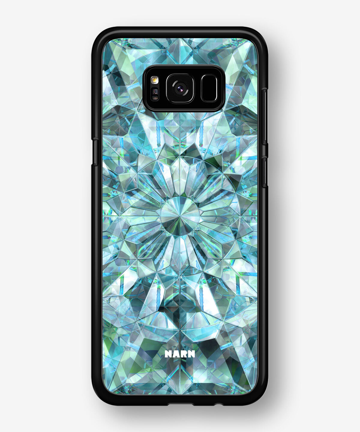 Samsung Galaxy S8 Plus Hard Case – Green Crystals - View 1