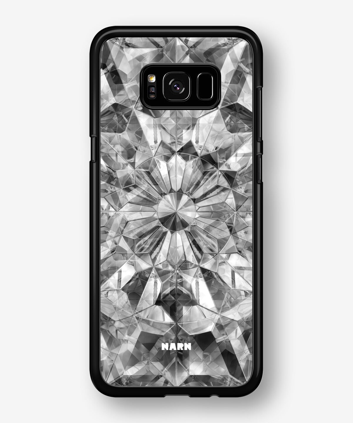 Samsung Galaxy S8 Plus Hard Case – Grey Crystals - View 1