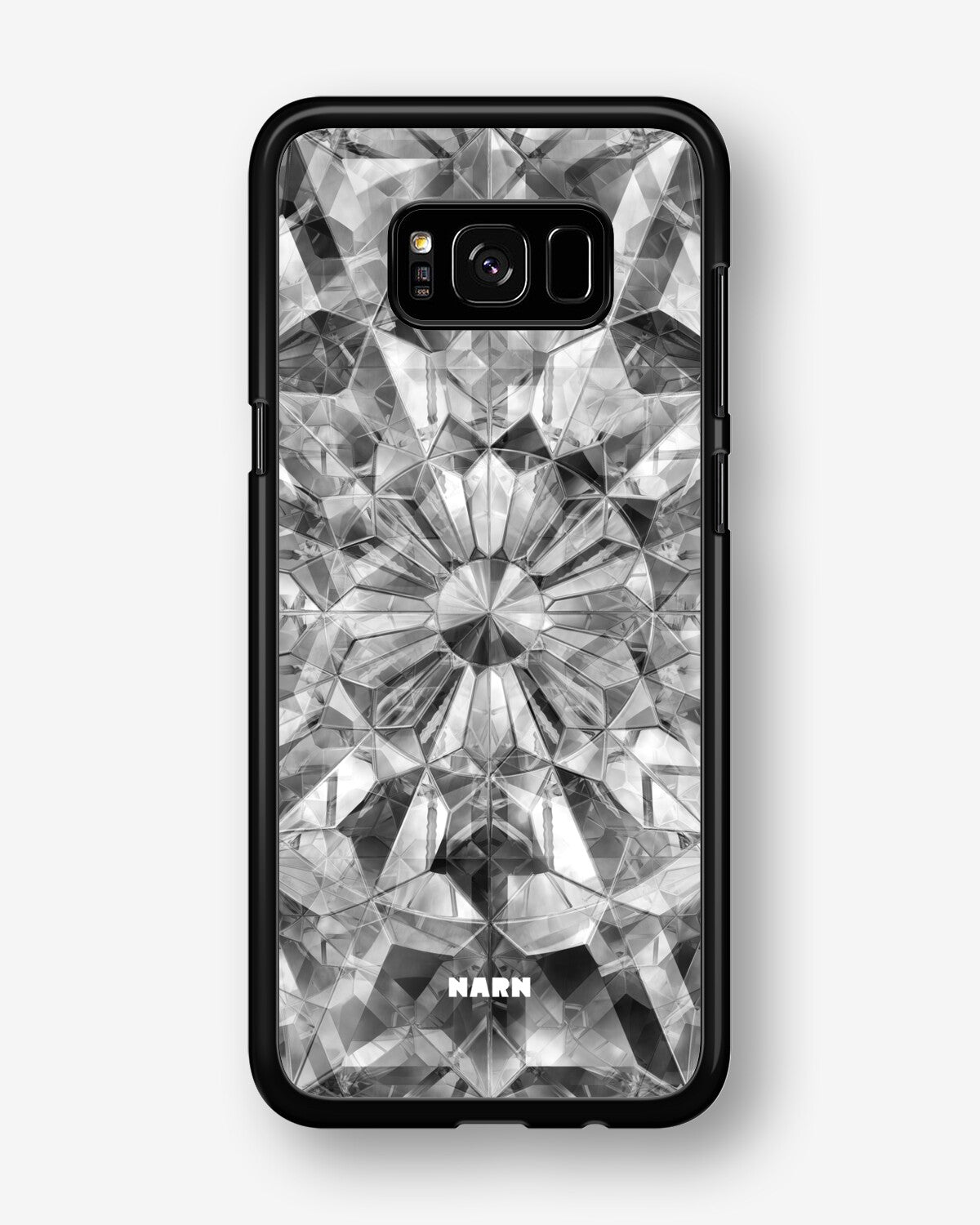 Samsung Galaxy S8 Plus Hard Case – Grey Crystals - View 1