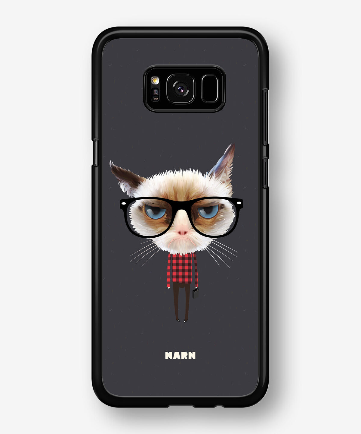 Samsung Galaxy S8 Plus Hard Case – Hipster Cat - View 1