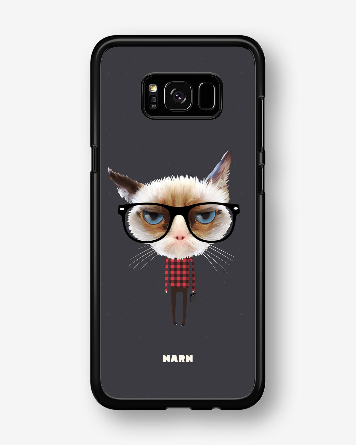 Samsung Galaxy S8 Plus Hard Case – Hipster Cat - View 1