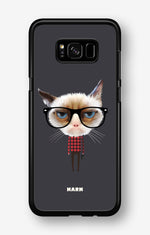 Samsung Galaxy S8 Plus Hard Case – Hipster Cat - View 1
