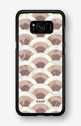 Samsung Galaxy S8 Plus Hard Case – Pink Marble Waves - View 1