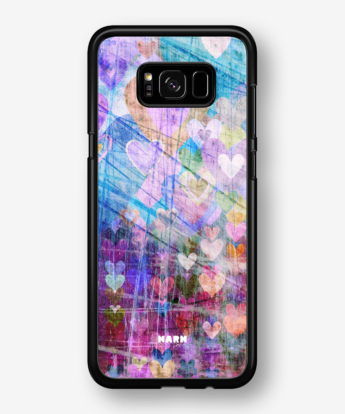 Samsung Galaxy S8 Plus Hard Case – Purple Hearts - View 1