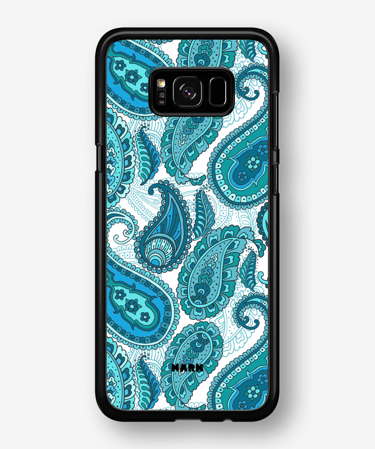 Samsung Galaxy S8 Plus Hard Case – Turquoise Paisley - View 1