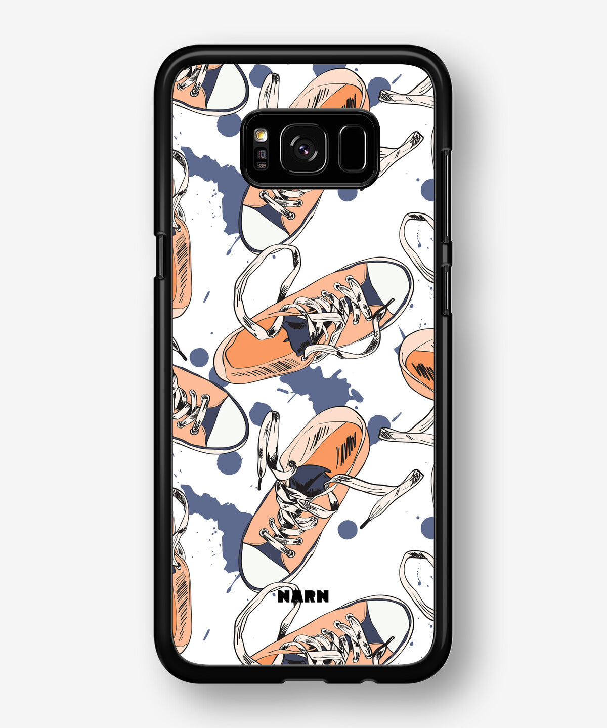 Samsung Galaxy S8 Hard Case – Apricot Sneakers - View 1