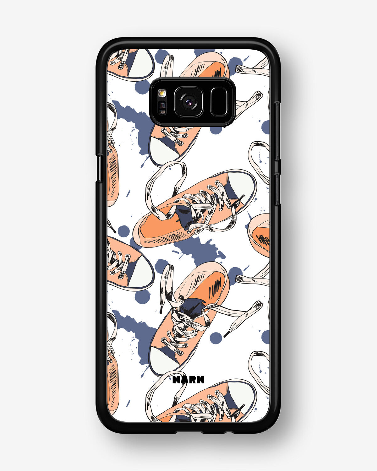 Samsung Galaxy S8 Hard Case – Apricot Sneakers - View 1