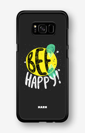 Samsung Galaxy S8 Hard Case – BEE Happy - View 1