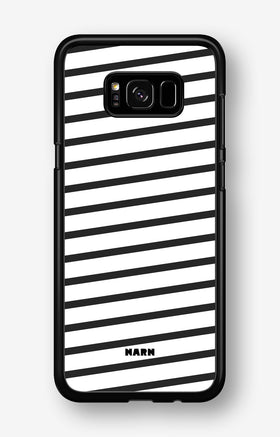 Samsung Galaxy S8 Hard Case – Black Stripes - View 1