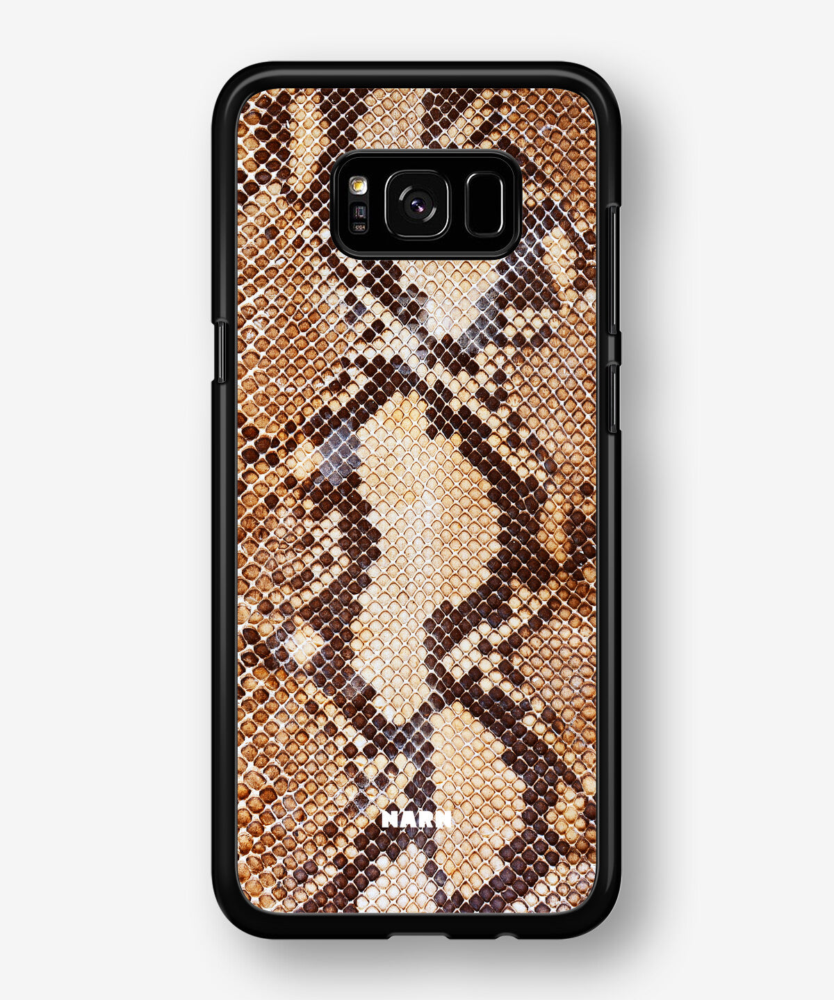 Samsung Galaxy S8 Hard Case – Brown Snakeskin - View 1