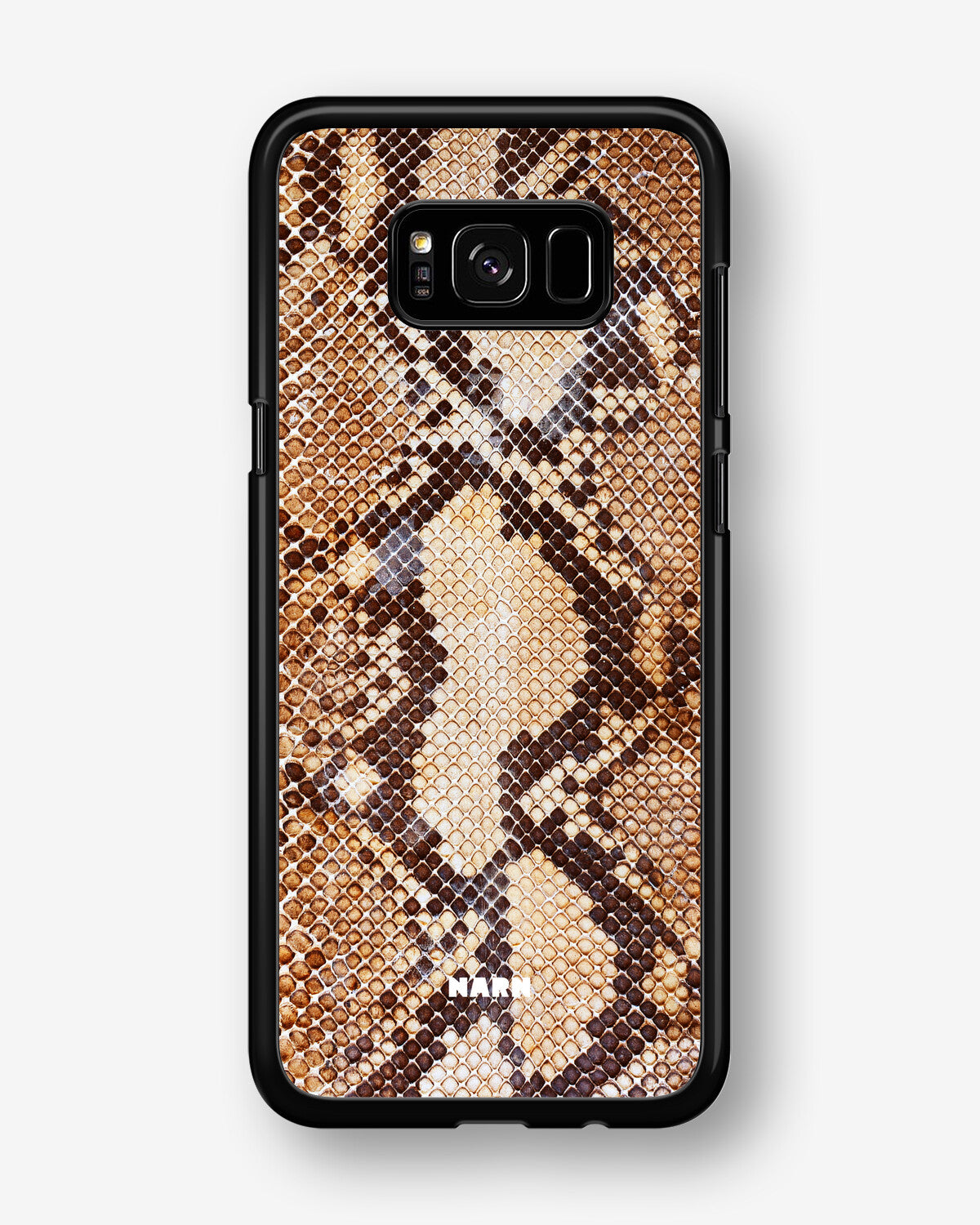 Samsung Galaxy S8 Hard Case – Brown Snakeskin - View 1