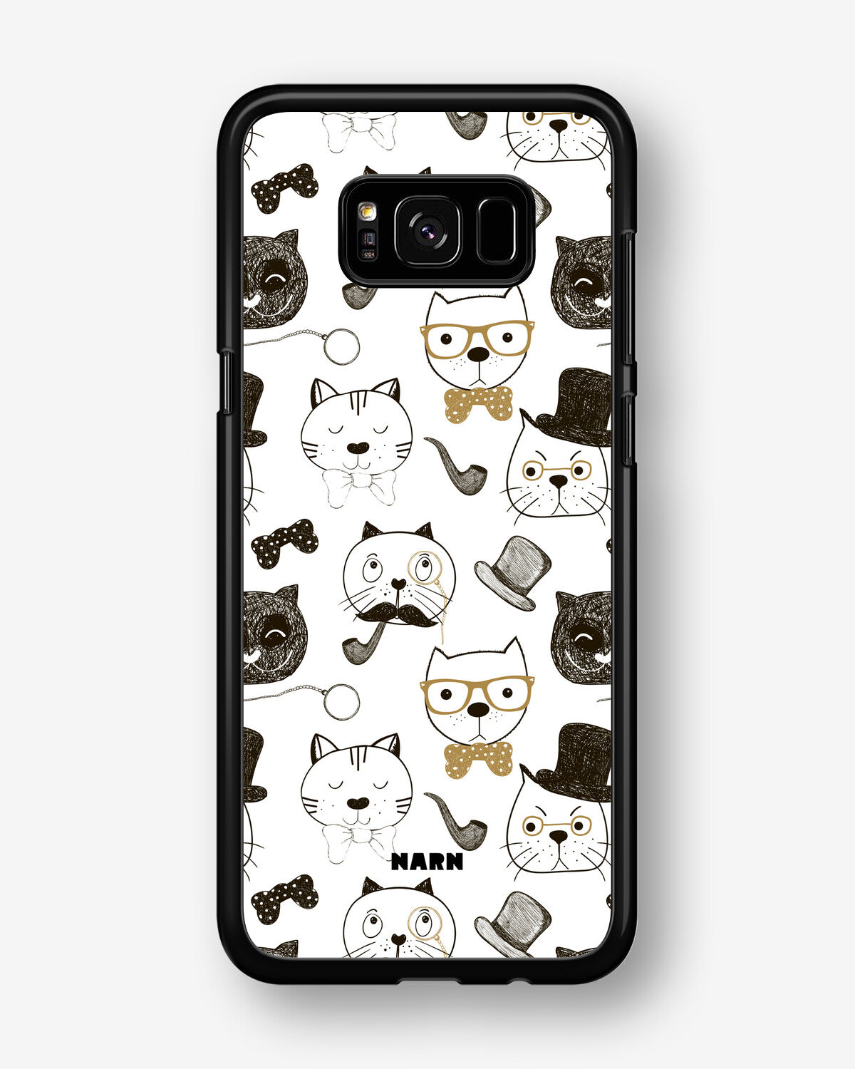 Samsung Galaxy S8 Hard Case – Cartoon Cats - View 1