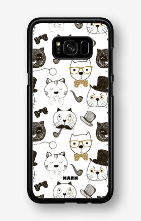 Samsung Galaxy S8 Hard Case – Cartoon Cats - View 1