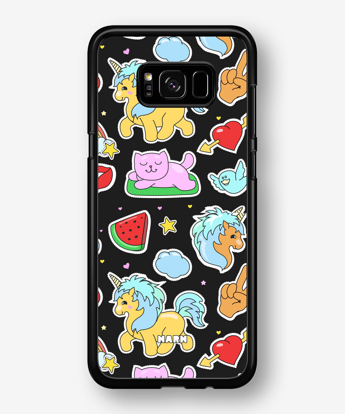Samsung Galaxy S8 Hard Case – Cute Stickers - View 1