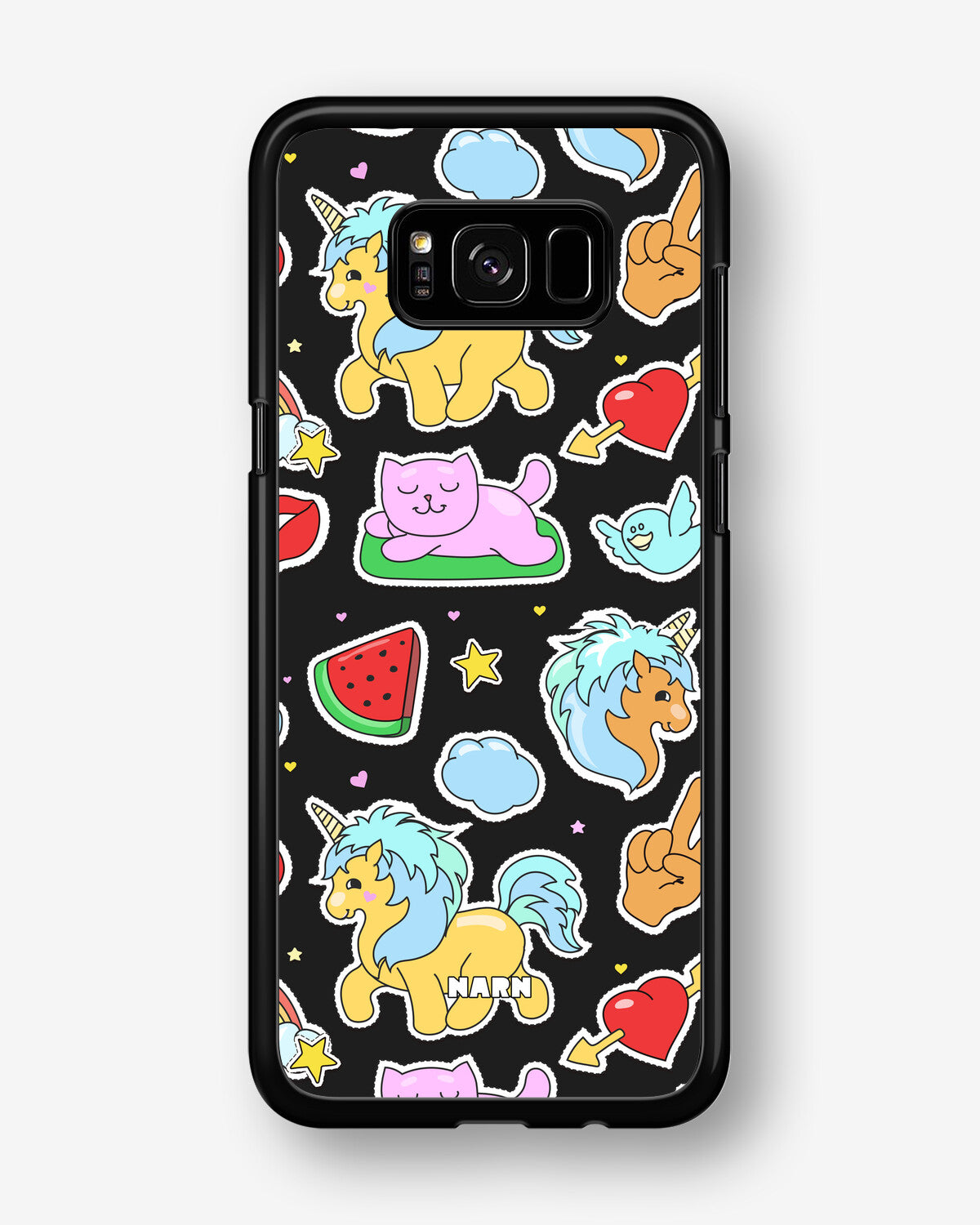 Samsung Galaxy S8 Hard Case – Cute Stickers - View 1
