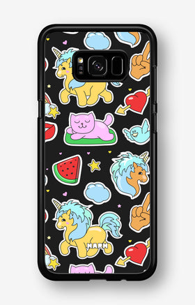 Samsung Galaxy S8 Hard Case – Cute Stickers - View 1