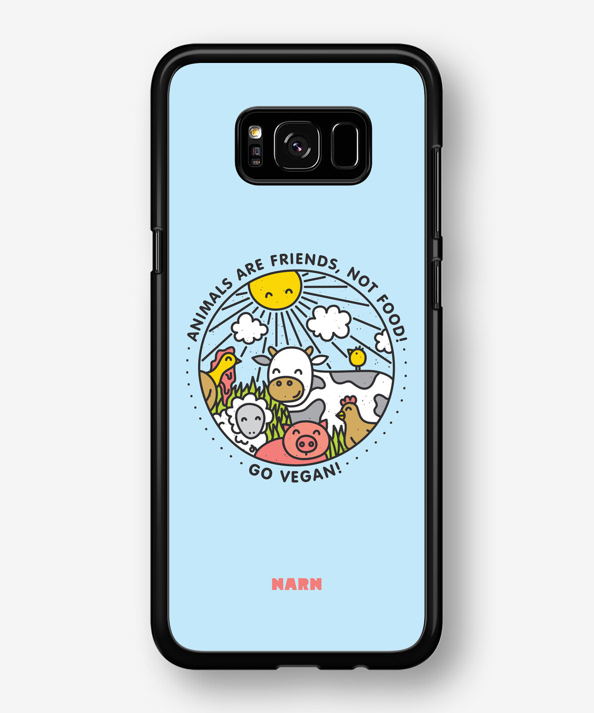 Samsung Galaxy S8 Hard Case – Friends, Not Food - View 1