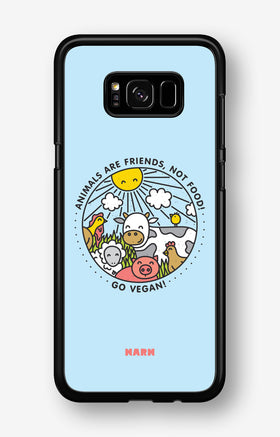 Samsung Galaxy S8 Hard Case – Friends, Not Food - View 1