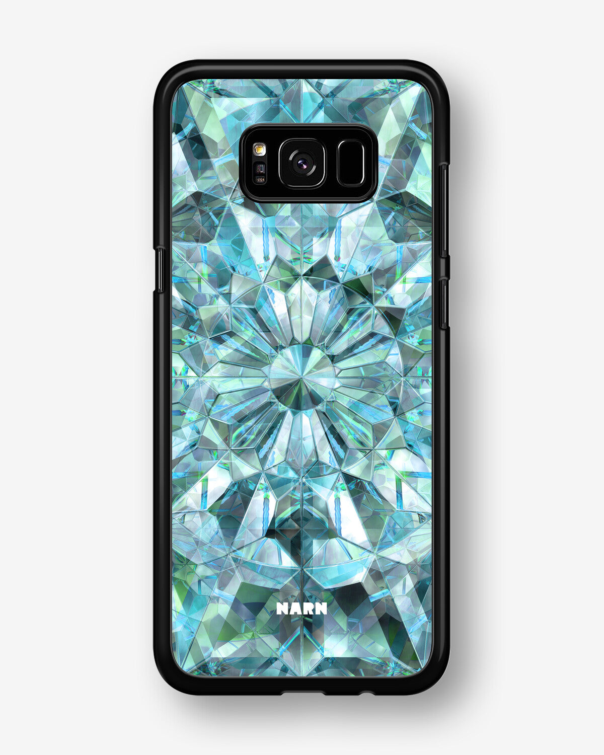 Samsung Galaxy S8 Hard Case – Green Crystals - View 1