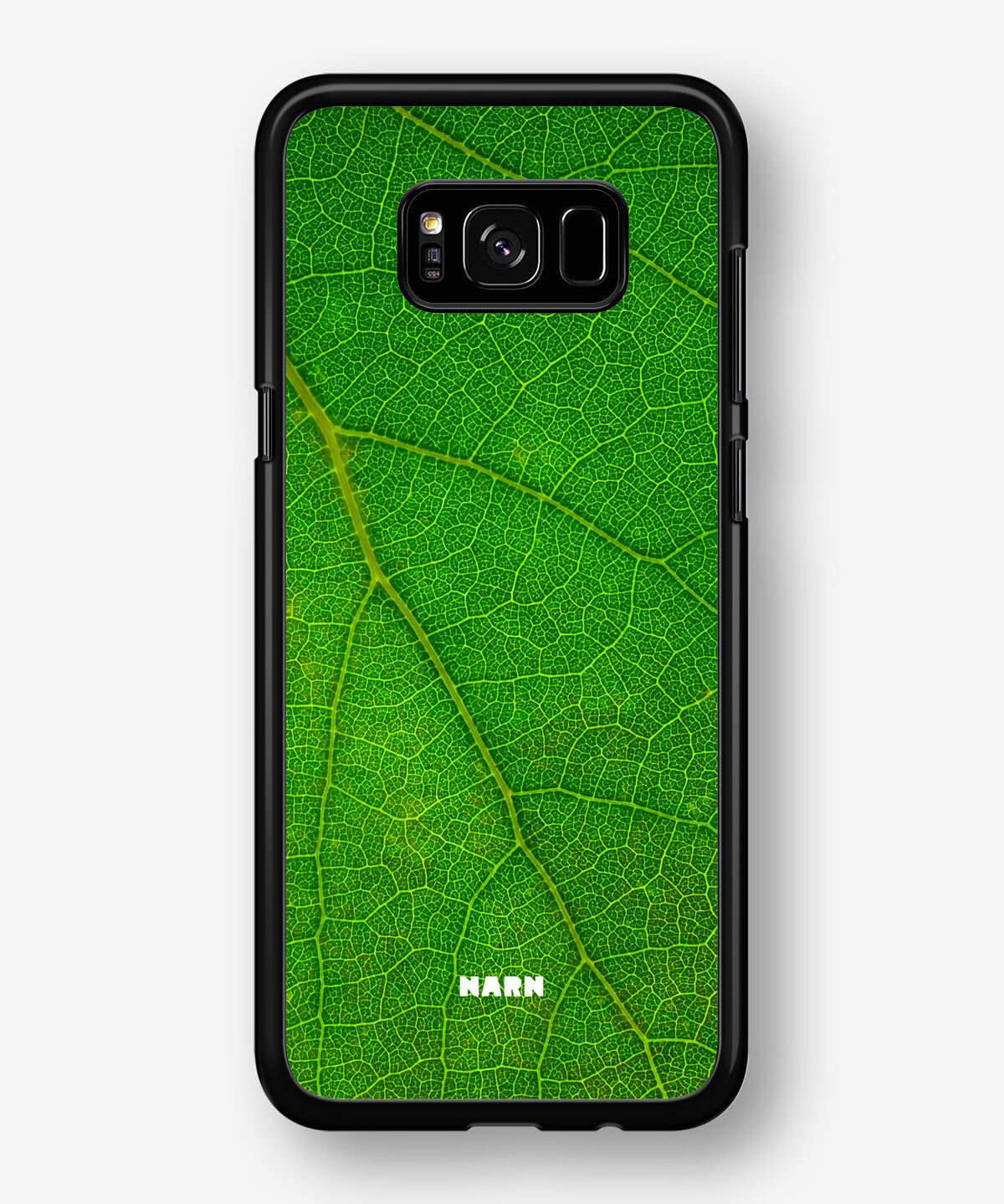Samsung Galaxy S8 Hard Case – Green Leafy - View 1