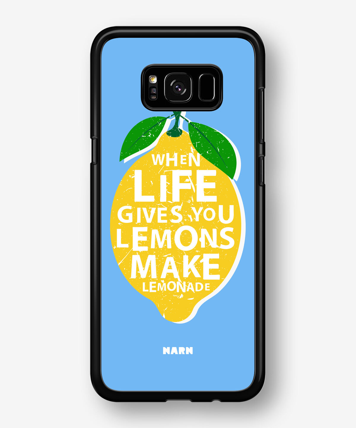 Samsung Galaxy S8 Hard Case – Lemon Quote - View 1