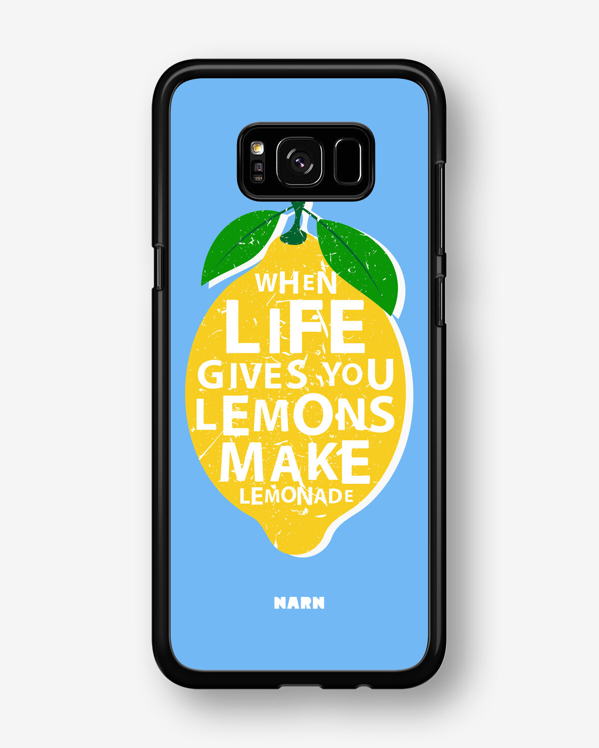 Samsung Galaxy S8 Hard Case – Lemon Quote - View 1