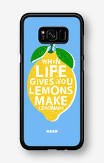 Samsung Galaxy S8 Hard Case – Lemon Quote - View 1
