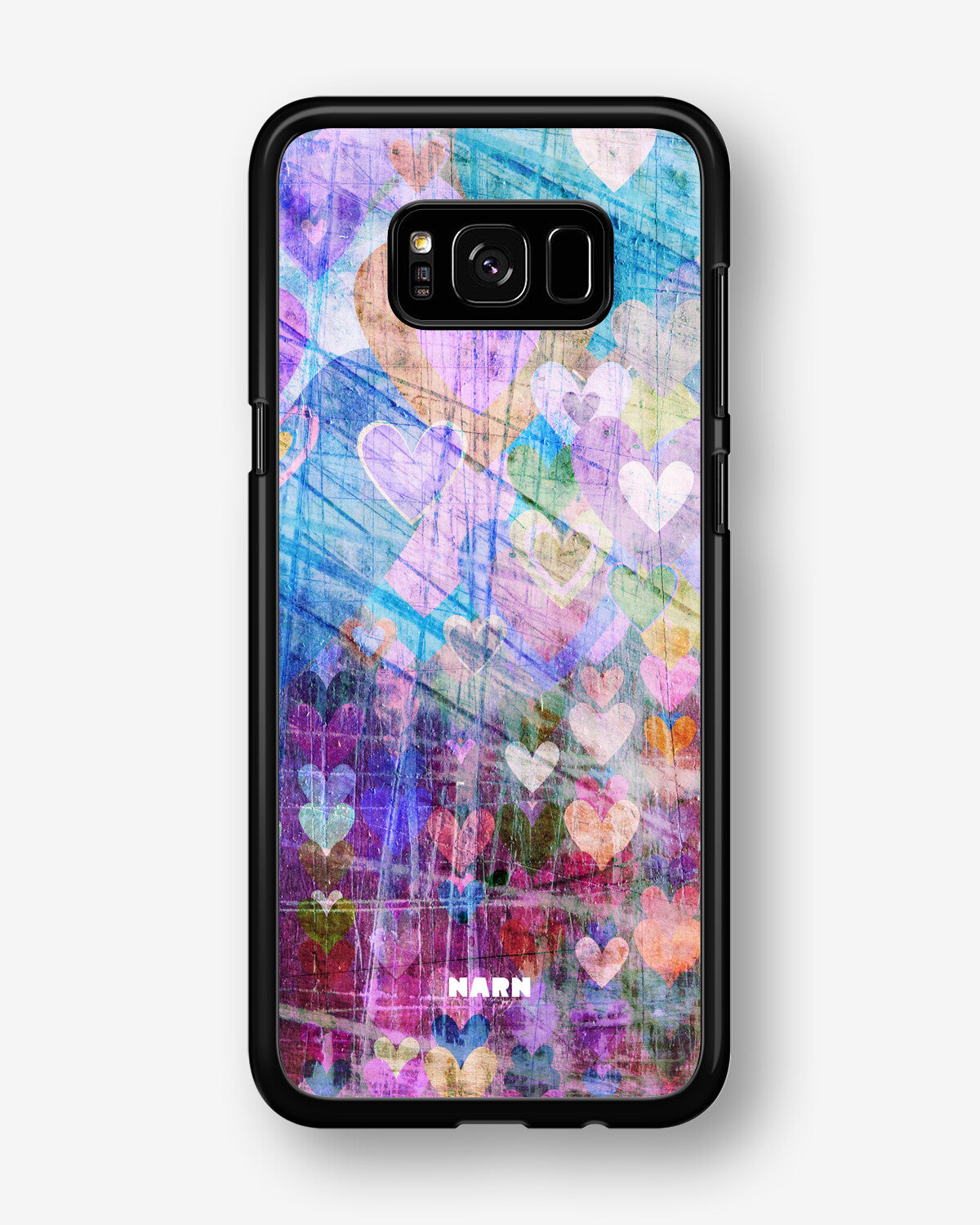 Samsung Galaxy S8 Hard Case – Purple Hearts - View 1