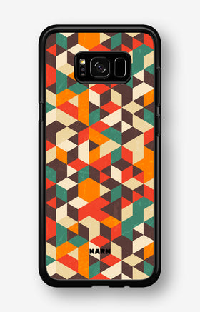 Samsung Galaxy S8 Hard Case – Retro Geometric - View 1