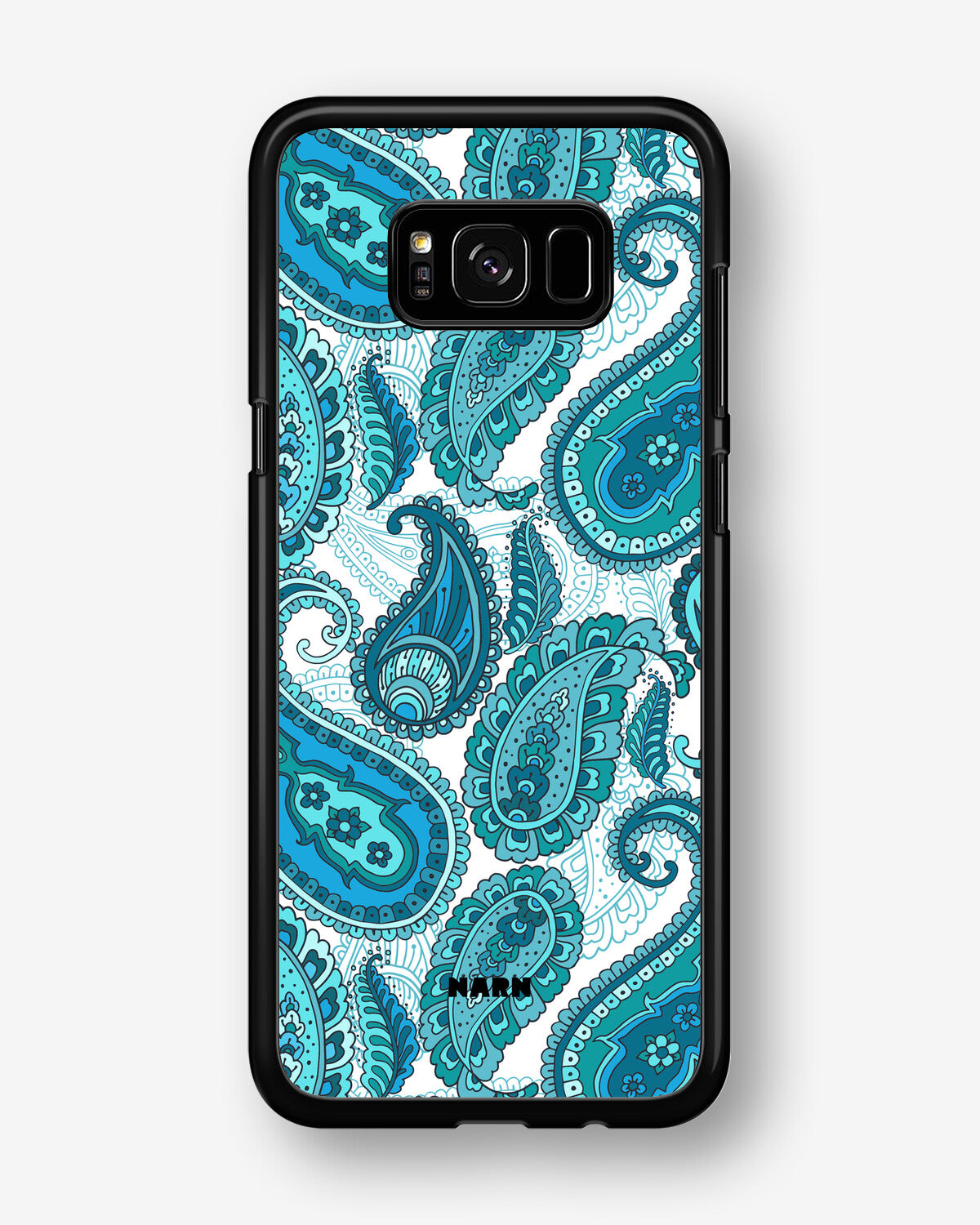 Samsung Galaxy S8 Hard Case – Turquoise Paisley - View 1
