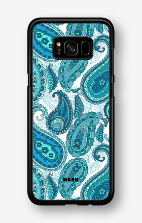 Samsung Galaxy S8 Hard Case – Turquoise Paisley - View 1