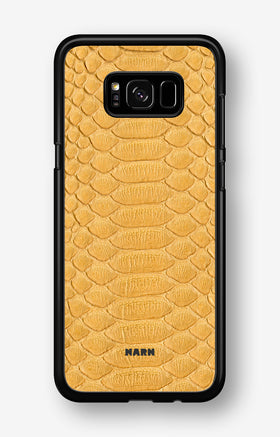 Samsung Galaxy S8 Hard Case – Yellow Snake - View 1