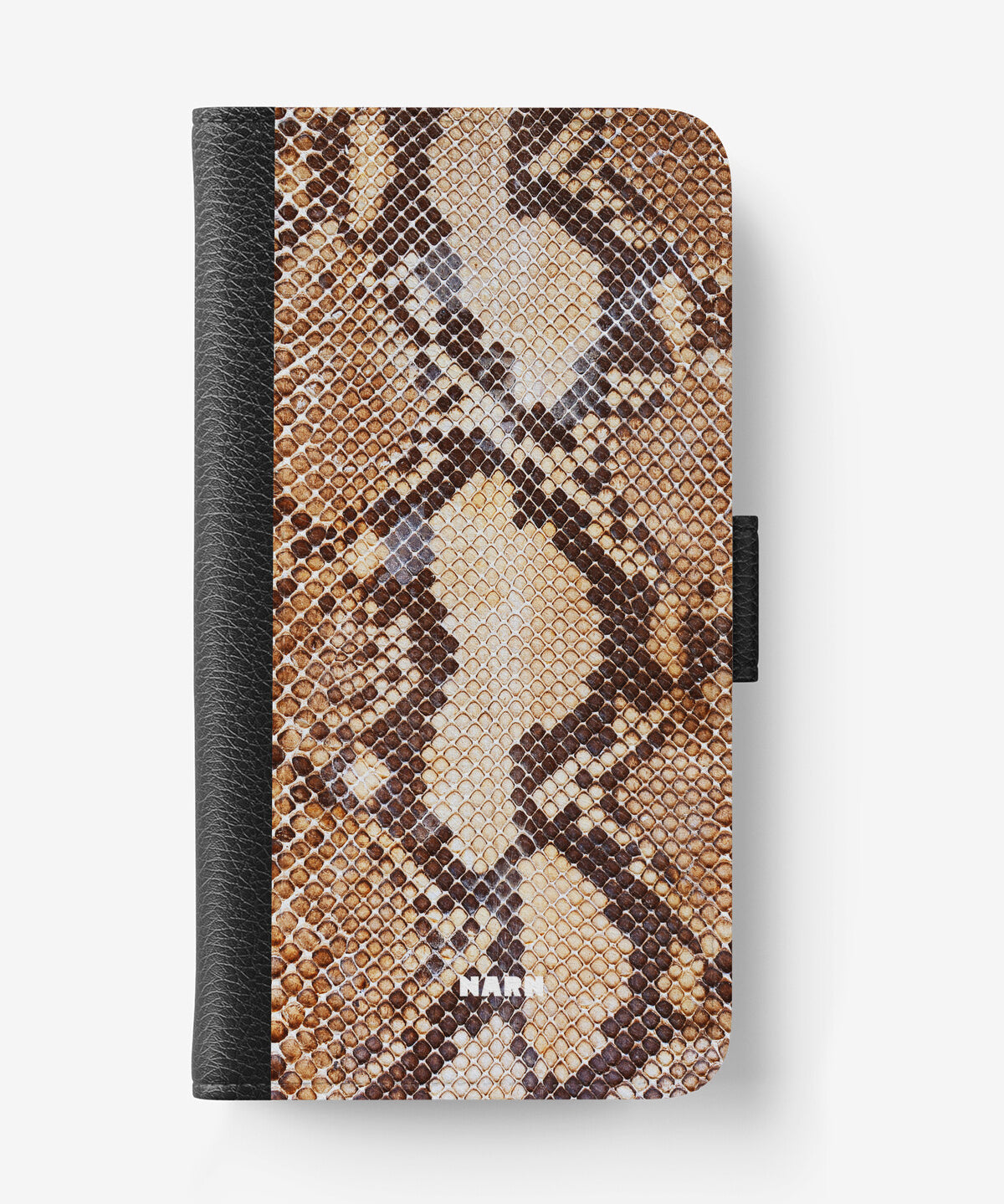 Samsung Galaxy S8 Wallet Case - Brown Snakeskin - View 1