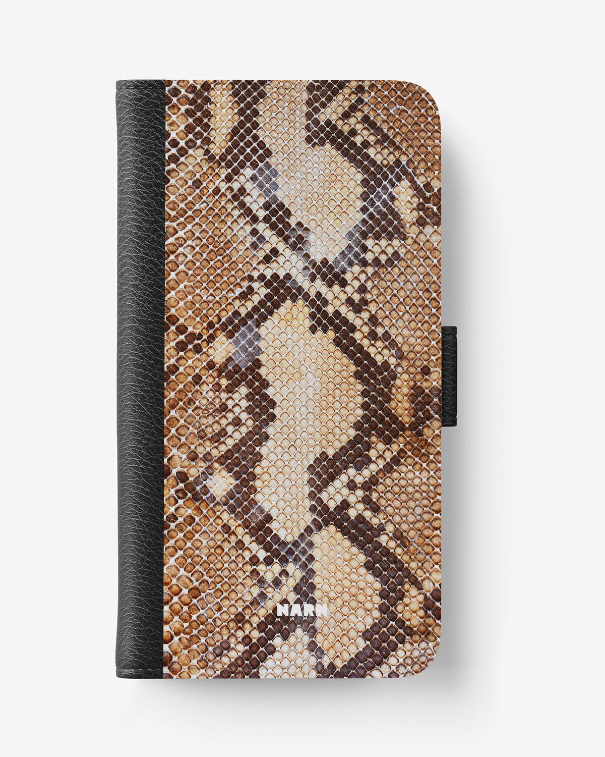 Samsung Galaxy S8 Wallet Case - Brown Snakeskin - View 1