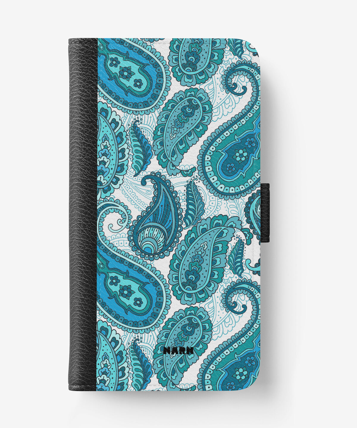 Samsung Galaxy S8 Wallet Case - Turquoise Paisley - View 1