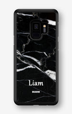 Samsung Galaxy S9 Hard Case – Custom - Black Marble - View 1