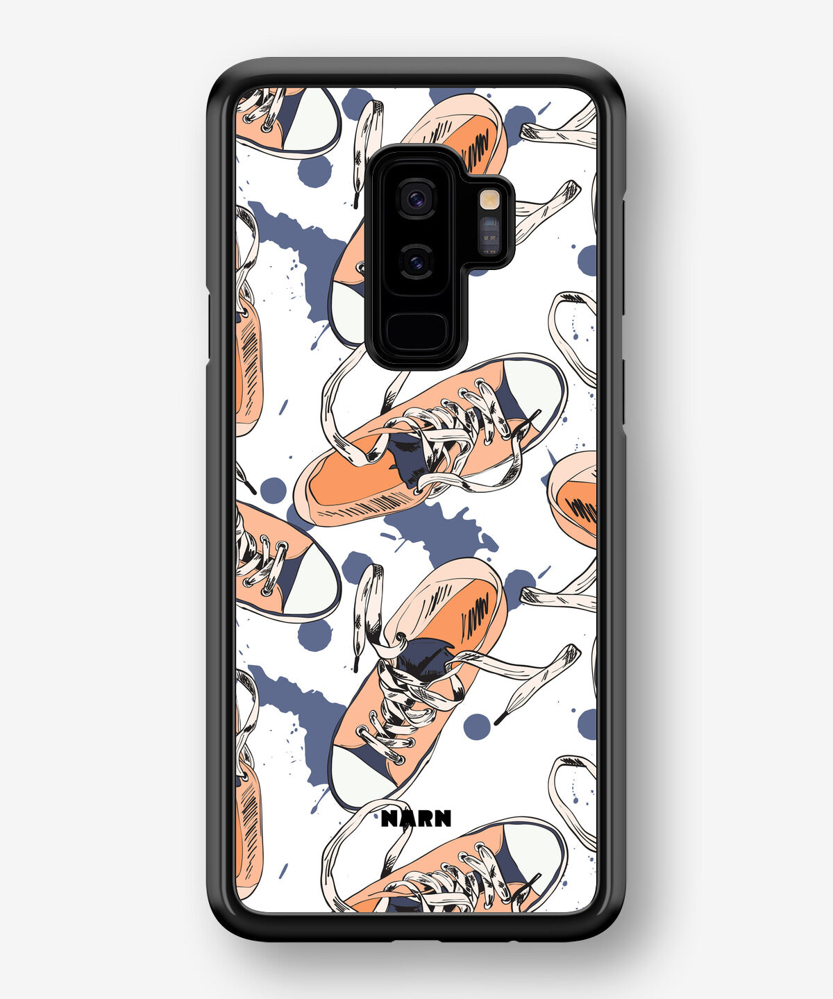 Samsung Galaxy S9 Plus Hard Case – Apricot Sneakers - View 1