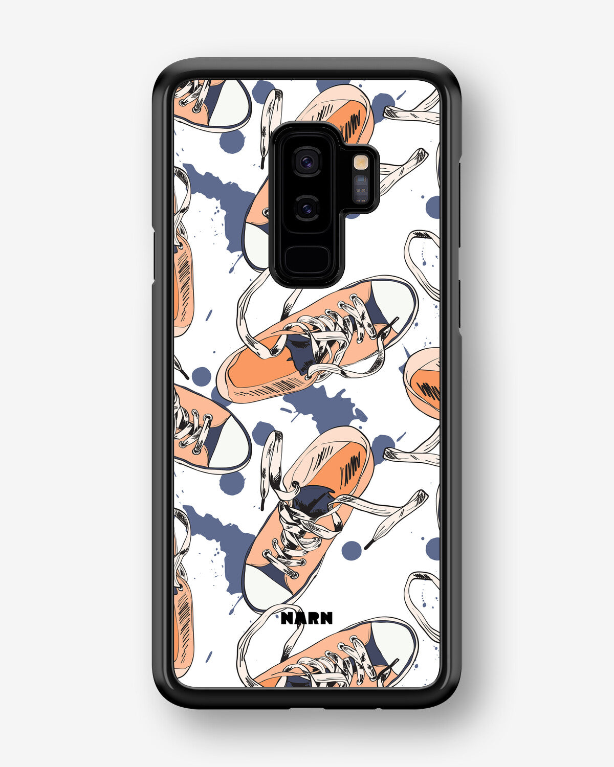 Samsung Galaxy S9 Plus Hard Case – Apricot Sneakers - View 1